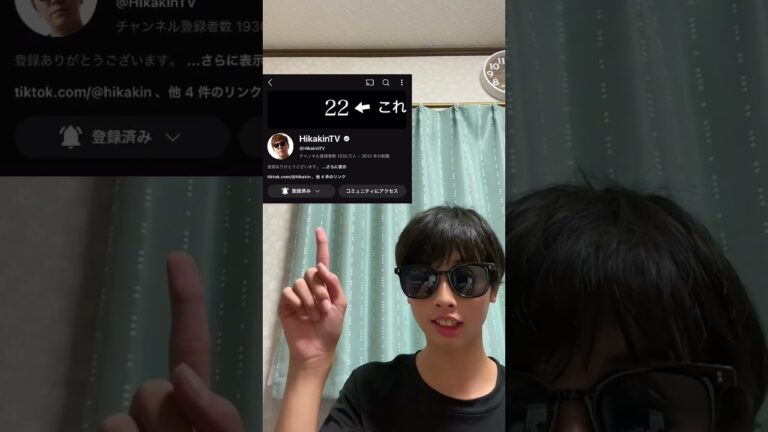 ヒカキンさんのこの謎の数は何？　#shorts #キビキビ #キビキビチャンネル #ヒカキン #hikakin