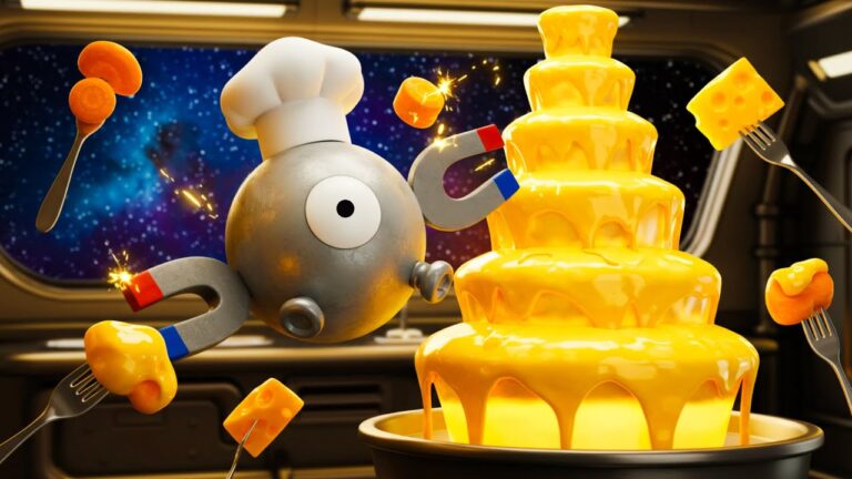 【ポケモン料理】コイルシェフにチーズフォンデュを作らせたら磁力の魔術師すぎた！#ポケモン #pokemon #料理 #cooking