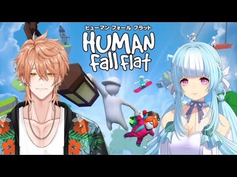 【#新人vtuber 】 #humanfallflat  コラボ！  神成ぱむ【#ゲーム配信 】 #ゲーム実況 #初心者