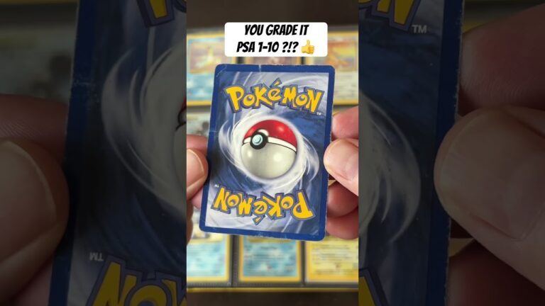 You grade it PSA 1 to 10? #pokemoncards #pokemonchannel #pokemon