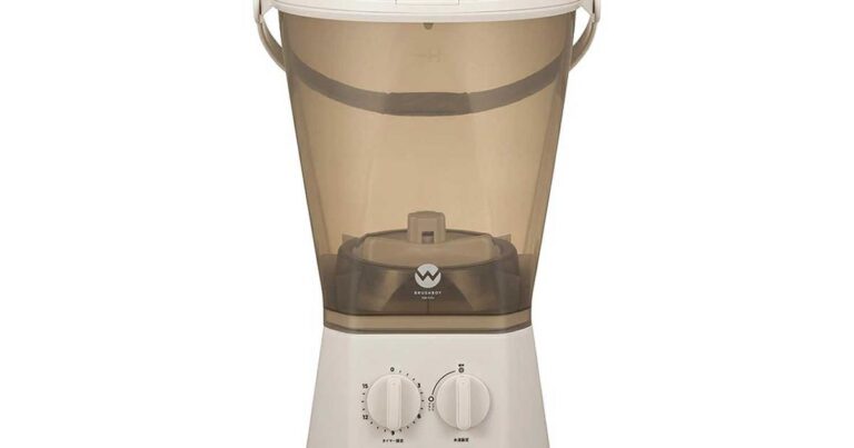 「泥汚れ専用！バケツ型洗濯機が40%還元」