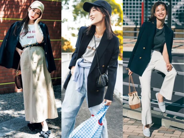 「ネイビージャケットの着回し術14選！」