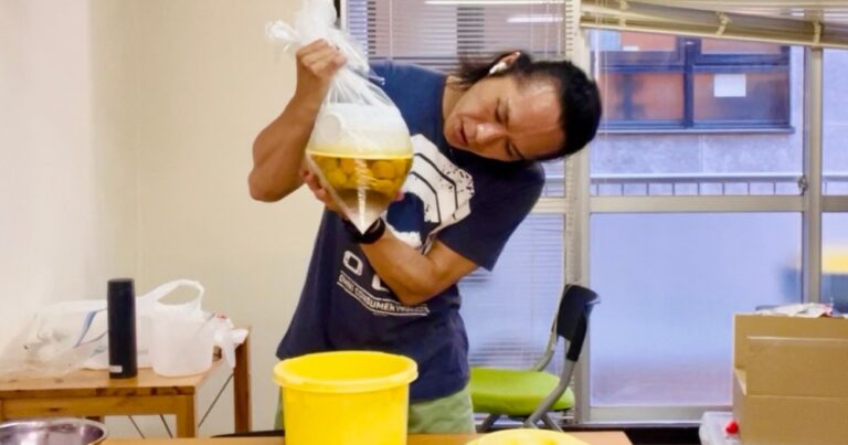 【梅仕事2025】会社で梅干し漬けてみた：その2「赤しそ漬け」