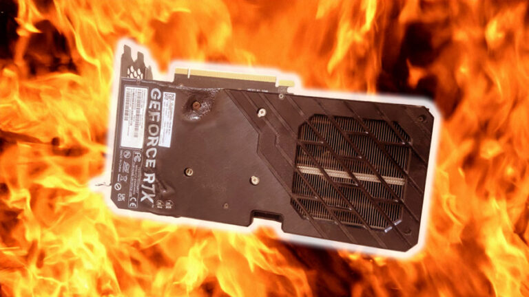 このnvidia geforce rtxグラフィックカードがチョコレートの混乱に溶けたところ