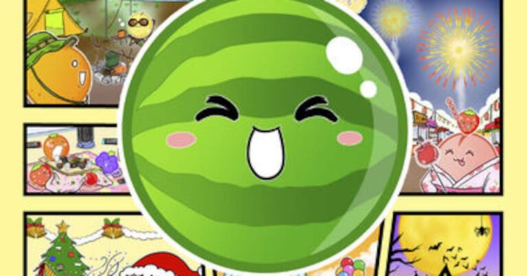 「スイカゲーム」がマンガ化！四季折々の大騒ぎ！