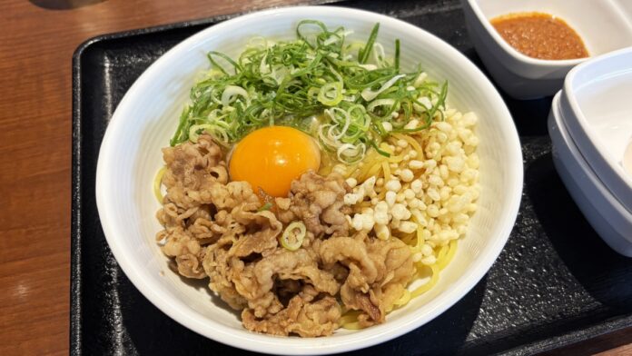 吉野家初！「牛玉スタミナまぜそば」味は？レビューします！