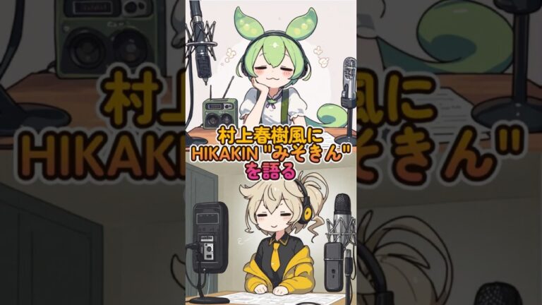 村上春樹風にHIKAKIN みそきんを語る