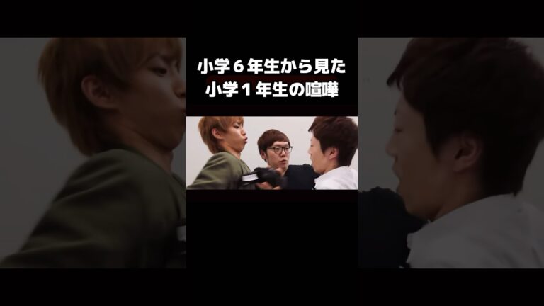 小学1年生から見た小学6年生の喧嘩【ヒカキン&セイキンver.】 #hikakin #seikin #ヒカキン #セイキン #はじめしゃちょー  #shorts