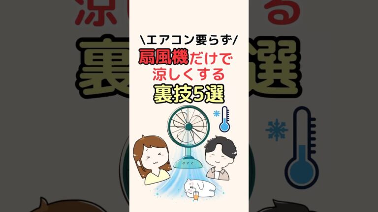 扇風機で涼しさ倍増！節約術！