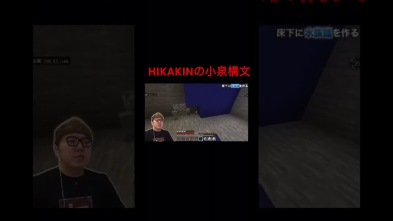 HIKAKINの小泉構文ワロタ