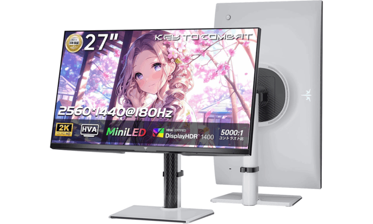 「KTCのWQHDゲーミングモニター、25％オフ！」