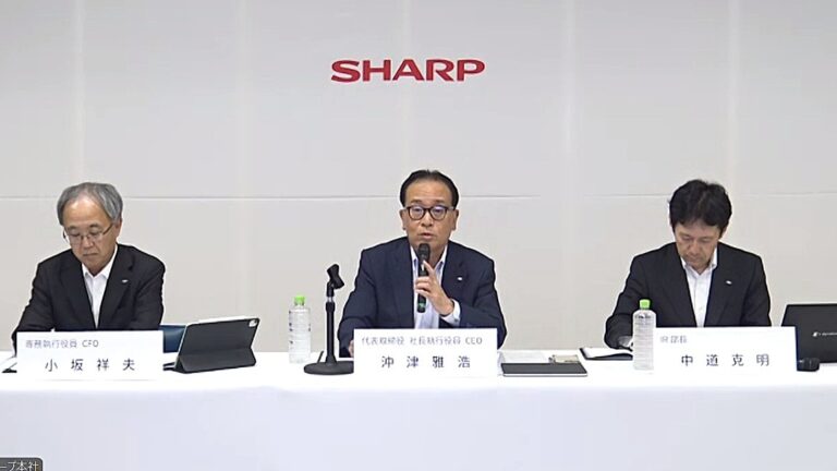 シャープ、1Q減収でも272億円黒字転換！