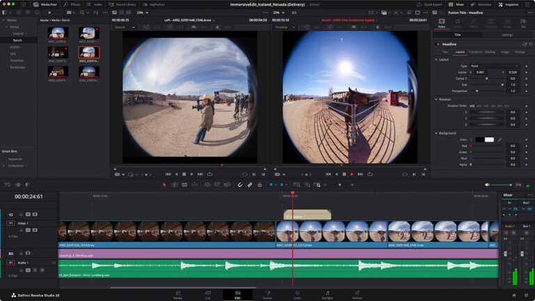 「DaVinci Resolve」がAppleの360°動画対応！