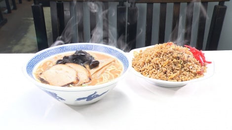 タイムトラベル中華_普通中華そば やきめし小のセット
