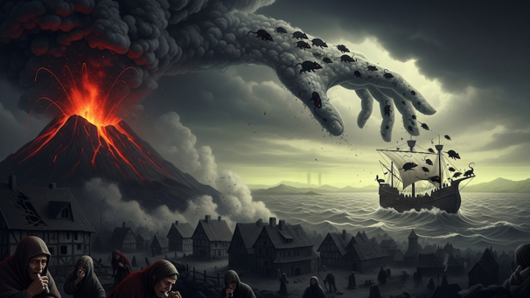 「火山噴火が生んだ死の航路？気候変動が疫病を欧州へ」